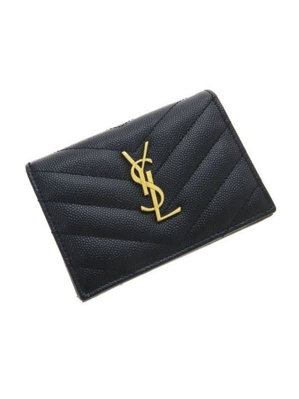 Saint Laurent Paris Monogram Business Card Case